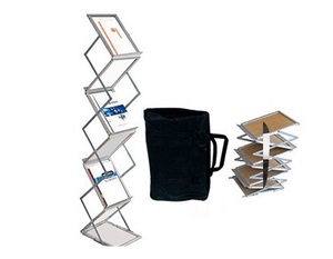 Promosi <span class=keywords><strong>Display</strong></span> Literatur Sisi Ganda Rak <span class=keywords><strong>Display</strong></span> Lipat A4 Tempat Brosur 6 Lapisan Saku Berdiri Portabel - Product Image 5