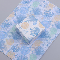 Vente en gros Rouleau de papier de soie d'emballage pour vêtements Fleur et doublure intérieure florale Papier d'emballage cadeau taille personnalisée