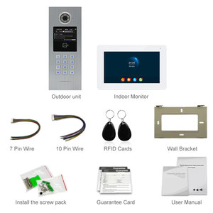 <span class=keywords><strong>IP</strong></span>-видеодомофон домофон для многоквартирных домов 7-дюймовый цветной дверной телефон с ночным видением для семей - Product Image 4