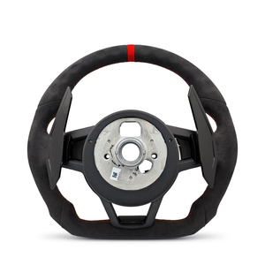 SOON TODA Volant de voiture chauffant en daim, modèle sport, très populaire, pour <span class=keywords><strong>Audi</strong></span> S3 S4 S5 S6 B8 B9 RS3 RS5 RS6 RS7 Q5 Q7 - Product Image 3