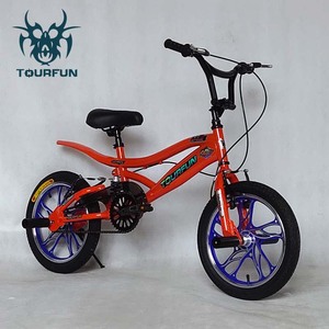 Vélo BMX Tourfun 16 pouces, cadre en aluminium, vélo de stunt à suspension souple pour enfants et adultes - Product Image 1