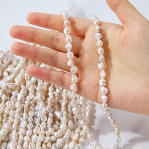 סיטונאי 6-7 מ מ "מ פנינה טבעי טרי פנינה גדילי פנינה אותנטית להכנת תכשיטים - Product Image 4