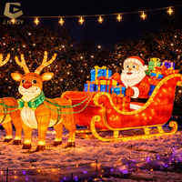 Outdoor-Weihnachtsbeleuchtung Cartoon-Schneemann-Band Festliche Motivlaterne für Freizeitparks und Festivalattraktionen