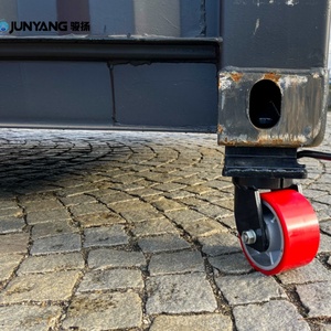 Roulettes pivotantes robustes en acier les plus vendues pour conteneurs ISO – Roues de déplacement pour conteneurs en PU – Pièces et accessoires pour conteneurs - Product Image 2