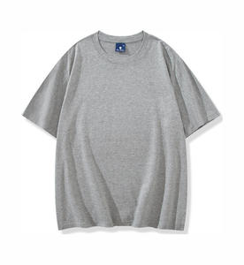 T-shirt da uomo con logo personalizzato taglie forti in cotone 200gsm camicie a maniche corte per uomo Unisex da famiglia - Product Image 3