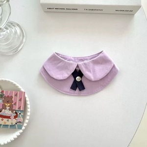 Bavoirs populaires pour animaux de compagnie, écharpes pour chats violettes, style uniforme scolaire thaïlandais, bavoirs mignons pour chiens, style Instagram-worthy. - Product Image 4