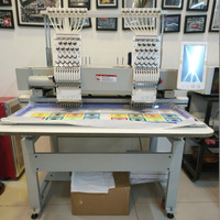 Machine à broder 3D automatique informatisée à grande vitesse, machine à broder industrielle plate