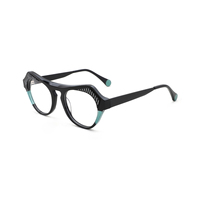 Monturas Ópticas de Acetato Premium para Mujer, Estilo Vintage Ojo de Gato, Transparentes, Gafas de Lectura de Color, Lentes de Moda al por Mayor