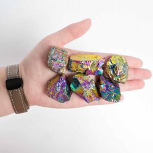 Piedras de Turmalina Negra Natural con Aura de Titanio, Cristales en Bruto, Minerales, Gemas, Especímenes para Decoración, Venta al Por Mayor - Product Image 6