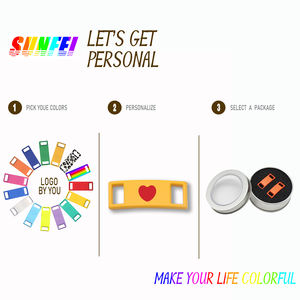 Petits lacets personnalisés pour petite fille, 10 pièces, breloques de <span class=keywords><strong>chaussures</strong></span> à monter soi-même, étiquette personnalisée, cadeau de mode, pour enfant - Product Image 3