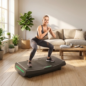 Plateforme <span class=keywords><strong>vibrante</strong></span> intelligente 4D, machine d'exercice extra large avec lumière LED pour la perte de poids à domicile - Product Image 3