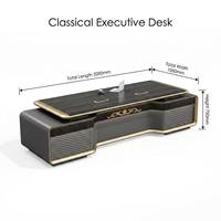 Bureau de direction classique, luxueux, moderne, spacieux, de qualité commerciale, en panneaux de particules haute densité