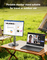 Support de bureau magnétique pour iPad Pro en alliage d'aluminium avec articulation mécanique, inclinaison à 360 degrés, capacité de 2 kg (4,4 lb) - Vente en gros