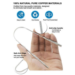 Fabricante profesional, limpiador <span class=keywords><strong>de</strong></span> lengua <span class=keywords><strong>de</strong></span> cobre puro, elimina el mal <span class=keywords><strong>olor</strong></span>, aliento fresco, limpieza, herramienta para el cuidado <span class=keywords><strong>de</strong></span> <span class=keywords><strong>la</strong></span> <span class=keywords><strong>boca</strong></span>, raspador <span class=keywords><strong>de</strong></span> lengua - Product Image 2
