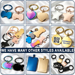 Placas de Identificación Personalizadas para Perros y Gatos, de Aluminio Anodizado, en Varias Formas, Colores y Tamaños, con Grabado - Product Image 2