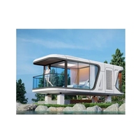 Maison capsule spatiale mobile Cabane d'hôtel Petite cabane portable Maison préfabriquée en conteneur Maisons modulaires de luxe