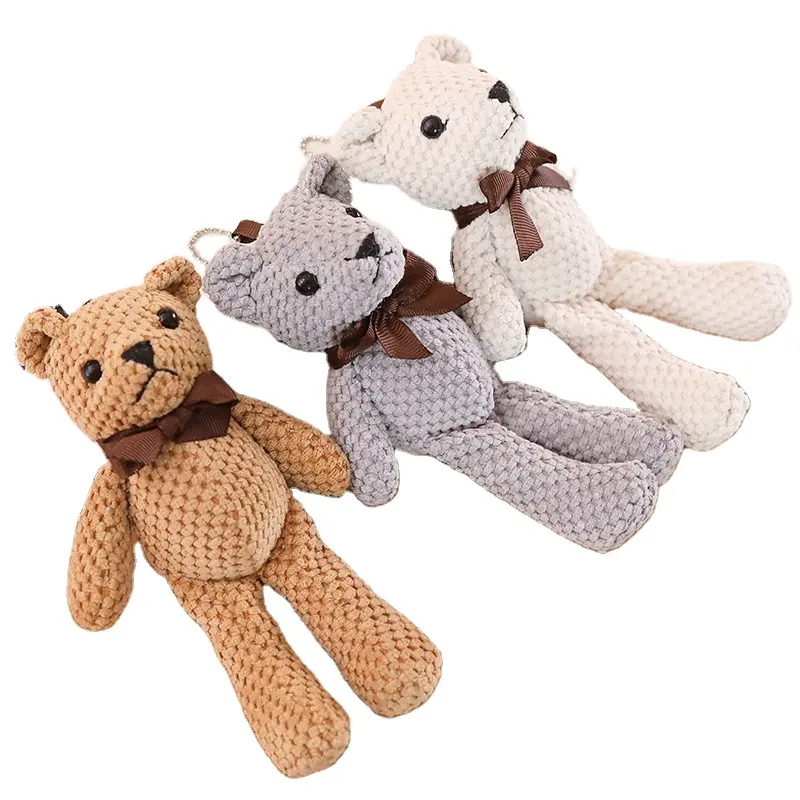 Mini teddy bear plush toy keychain lovely teddy bear promotional gifts toys