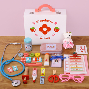 ชุดของเล่นไม้เสริมพัฒนาการสำหรับเด็ก ชุดคุณ<span class=keywords><strong>หมอ</strong></span> ชุดทันตแพทย์ ของเล่นบทบาทสมมติ ปลอดสารพิษ ผิวเรียบเนียน ขัดเงา - Product Image 5
