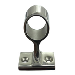 316 Stainless Steel Boat Bracket for Yacht Hardware Railing Base Handrail Mount Transparent Bracket <b>Fishing</b> <b>Rod</b> Holder Boat Hook - Product Image 2