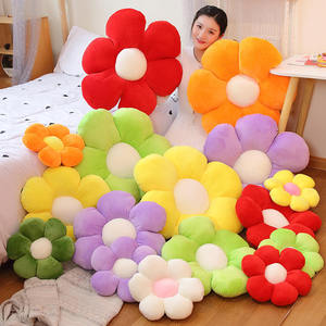 Soft Plush Flower Pillow Decorative <b>Throw</b> Cushion Colorful Floral Accent Pillow <b>for</b> Sofa Bed <b>Chair</b> Bedroom Home Decor - Product Image 3