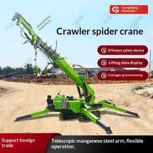 Grúa Araña Sobre Orugas YSLANDSCAPE, Hidráulica, Telescópica, con Control Remoto, Plegable, Grúa Móvil de 3/5/8 Toneladas, Alcance de 10 m, Cantilever de 10 m - Product Image 5