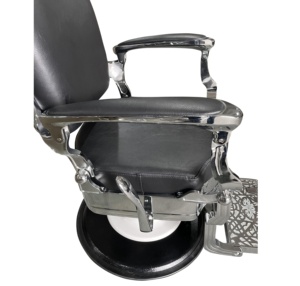 Silla De salón De belleza para hombre, bomba hidráulica reclinable, muebles De salón De belleza, Silla De peluquero antigua, corte De pelo, moderna, color negro, 2 años - Product Image 6