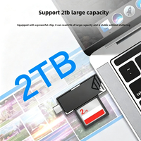 Lector de Tarjetas USB2.0 para Teléfono Móvil, TF/SD, Alta Velocidad, Multifunción, Tipo-C, Un Solo Puerto, OTG, Material ABS, Venta al Por Mayor