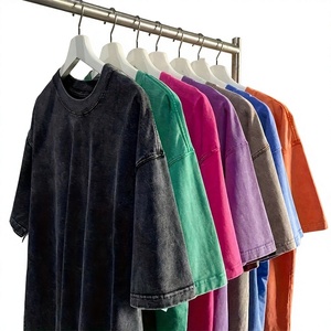 Camiseta de Algodón Personalizada con Lavado Ácido, Estilo Vintage, Oversize, de Moda Urbana - Product Image 3