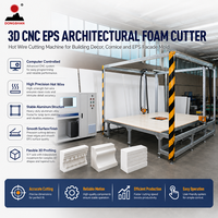 Machine de découpe à fil chaud CNC 3D pour mousse EPS architecturale, pour la décoration de bâtiments, les corniches et les moules de façade en EPS