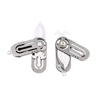 Mini couteau de poche pliant portable de haute qualité avec lame en acier inoxydable 3Cr13 et poignée en titane pour une utilisation en extérieur