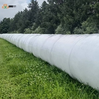Film d'emballage pour balles d'ensilage blanc de qualité supérieure, résistant aux UV, film étirable agricole en PE pour le stockage du foin et des fourrages