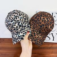Nueva Gorra de Béisbol de 6 Paneles con Estampado de Leopardo Estilo Chica Moderna, Gorra de Sol Versátil Informal para Mujer, Primavera Verano, Protección UV, Poliéster