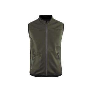BLAKLADER - 385025164599XL Chaleco Softshell Verde Oliva oscuro/Negro-EAN 7330509537527 CHAQUETAS DE TRABAJO CHAQUETAS DE VERANO SOFTSHELL - Product Image 1