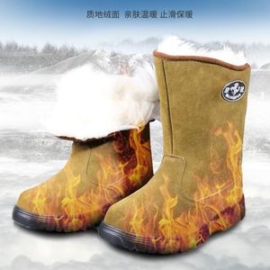 Botas de Trabajo de Invierno para Mujer con Forro de Lana y Puntera de Acero, Botas de Nieve Resistentes Antideslizantes, Calzado Grueso y Cálido para Clima Frío - Product Image 2