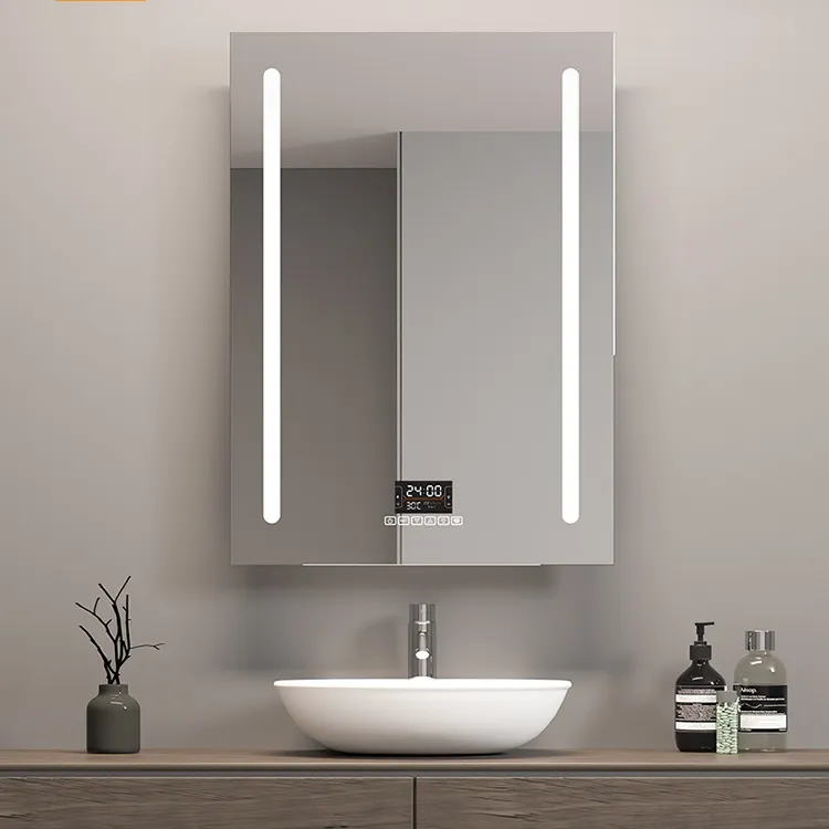 Hotel Home Bathroom Wall Mounted Anti Fog Smart LED Mirror Bathroom Mirror With Lights mirror decoration