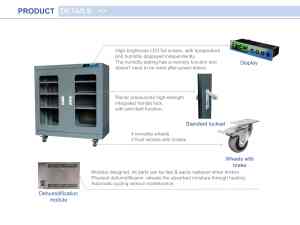Indispensable pour un stockage étanche à l'humidité, armoire sèche de qualité industrielle de 320 L, 20%-60% HR, pour semi-conducteurs, nouvelles énergies, médical - Product Image 5