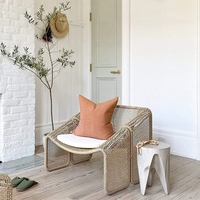 Nouveau extérieur moderne terrasse chaise ensemble de meubles balcon table à thé jardin étanche protection solaire rotin chaise
