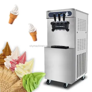 Wholesale quick cooling 3 flavor 3 in 1 soft serve ice cream machine