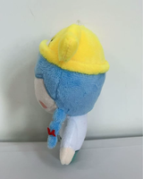 Porte-clés en peluche personnalisé UYEAH OEM/ODM, figurine de dessin animé souple, Docteur Fille, cadeau, logo personnalisé, mascotte humaine en peluche, cadeau