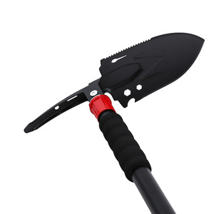 Folding Shovel 13.5 In Black Multi Function Outdoor Tool For Camping And Vehicle Use - Product Image 2