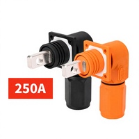 250A 90 °   Connecteur traversant à angle droit, boulon de borne PA66 pour pack de batteries au lithium, ESS solaire, UPS, stockage d'énergie