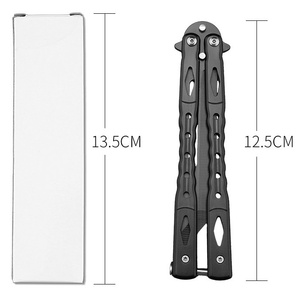 Couteau papillon d'entraînement avec lame atténuée, outil d'entraînement bien équilibré, couteau <span class=keywords><strong>Balisong</strong></span> à dégradé pour un retournement fluide - Product Image 6