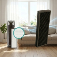 Penggantian Filter HEPA Asli dan Filter Karbon Pra-Pembersih untuk Pembersih Udara Alen T500 Tower TF60 Ramah Lingkungan untuk Rumah Tangga