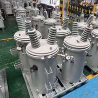 Transformateur de distribution monophasé monté sur poteau Hongwei 75kVA 120kVA 250kVA 333kVA immergé dans l'huile, bobinage en cuivre 50/60Hz