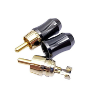 Fourniture du fabricant Connecteur rca de câble or mâle femelle en métal haut de gamme pour prise rca audio/vidéo de voiture