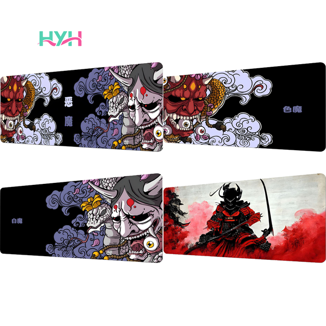 Factory Supply Custom Design Size 600*300mm  Large Xxl Extended Natural Rubber Polyester Fabric Gaming Desk Mat Mouse Pad