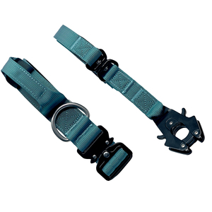 Ensemble de collier et laisse de luxe pour animaux de compagnie, accessoires robustes en acier inoxydable avec anneau en D, pour chiens de berger, labrador et grands chiens - Product Image 6