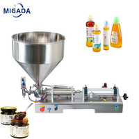 Machine de remplissage semi-automatique pour bouteilles de miel, chocolat, beurre de cacahuète, huile, lotion visqueuse, baume, crème et pâte