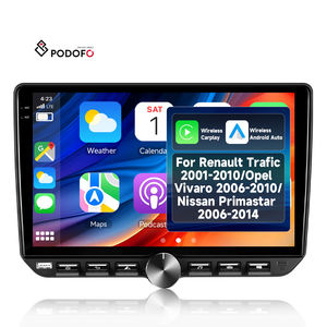 Autoradio Podofo 10'' 4+64G pour <span class=keywords><strong>Renault</strong></span> Trafic Opel Vivaro Nissan Primastar avec CarPlay/Android Auto sans Fil, Touches Piano, GPS et WIFI - Product Image 1