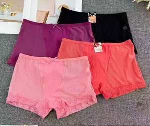 0328 #   Liquidation de stock : <span class=keywords><strong>Sous</strong></span>-vêtements en tissu de qualité pour femmes, taille mi-haute, antibactériens, respirants et plats - Product Image 1